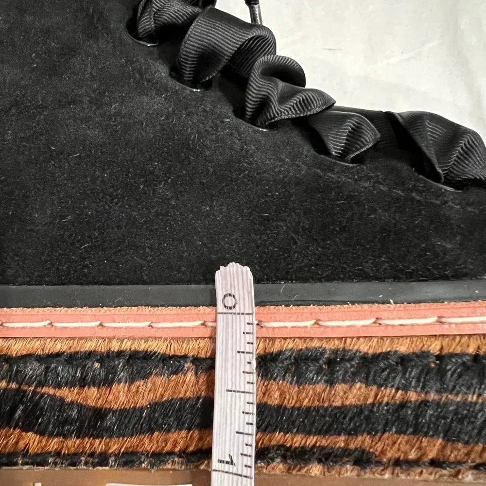 NIB Scotch & Soda Maison Lea Suede Black High Top Sneakers EU 40/US 8.5